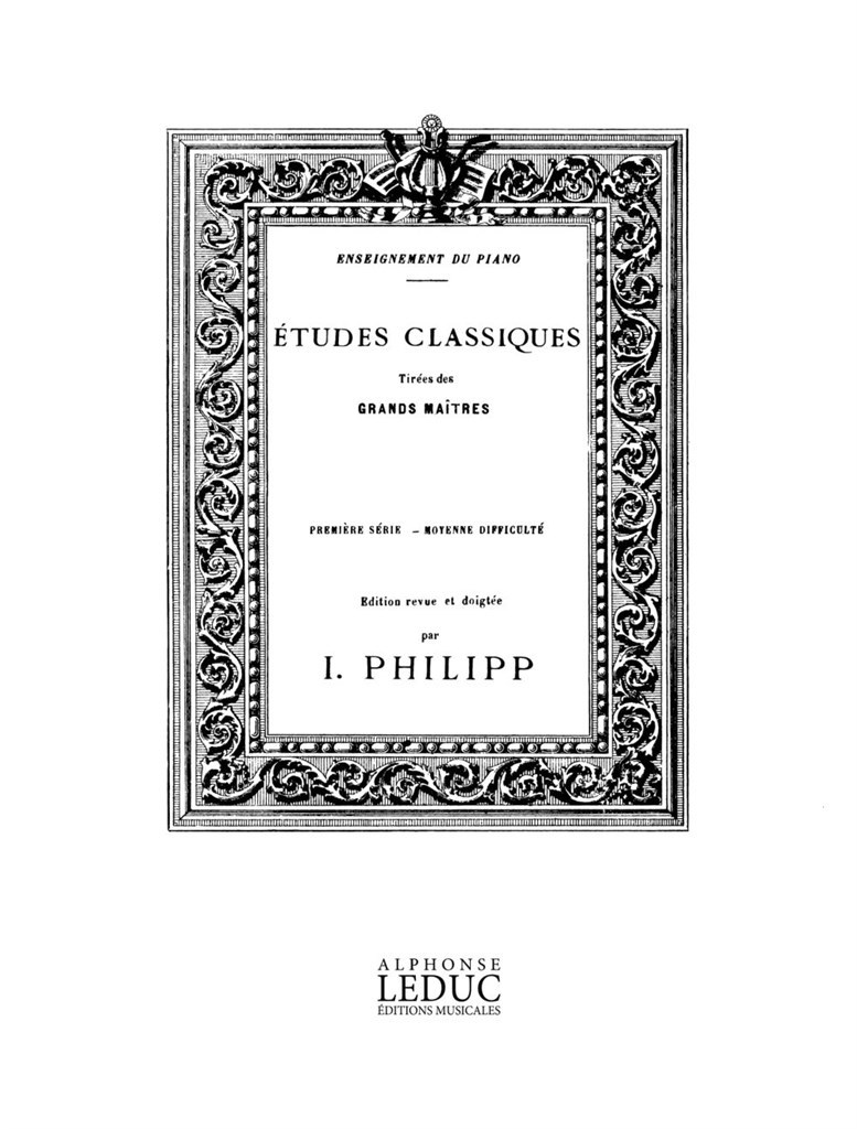 Etudes Classiques Tirees Des Grands Maitres